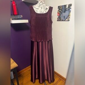 Cachet Plus Size Maroon Gown